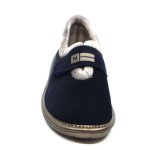 Nordikas gesloten pantoffel blauw daim 6348